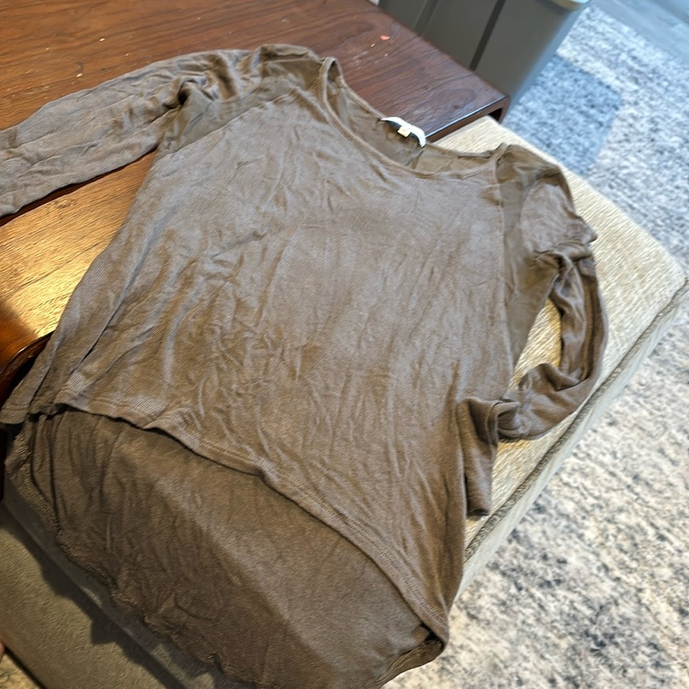 Red haute size xs beige top #12